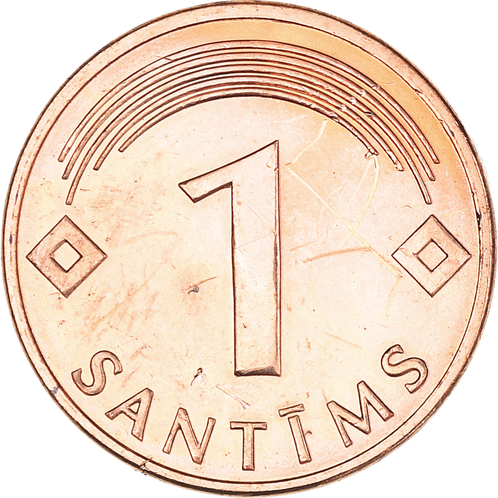 Moneda, Letonia, Santims, 2003, MBC+, Cobre recubierto de acero, KM:15