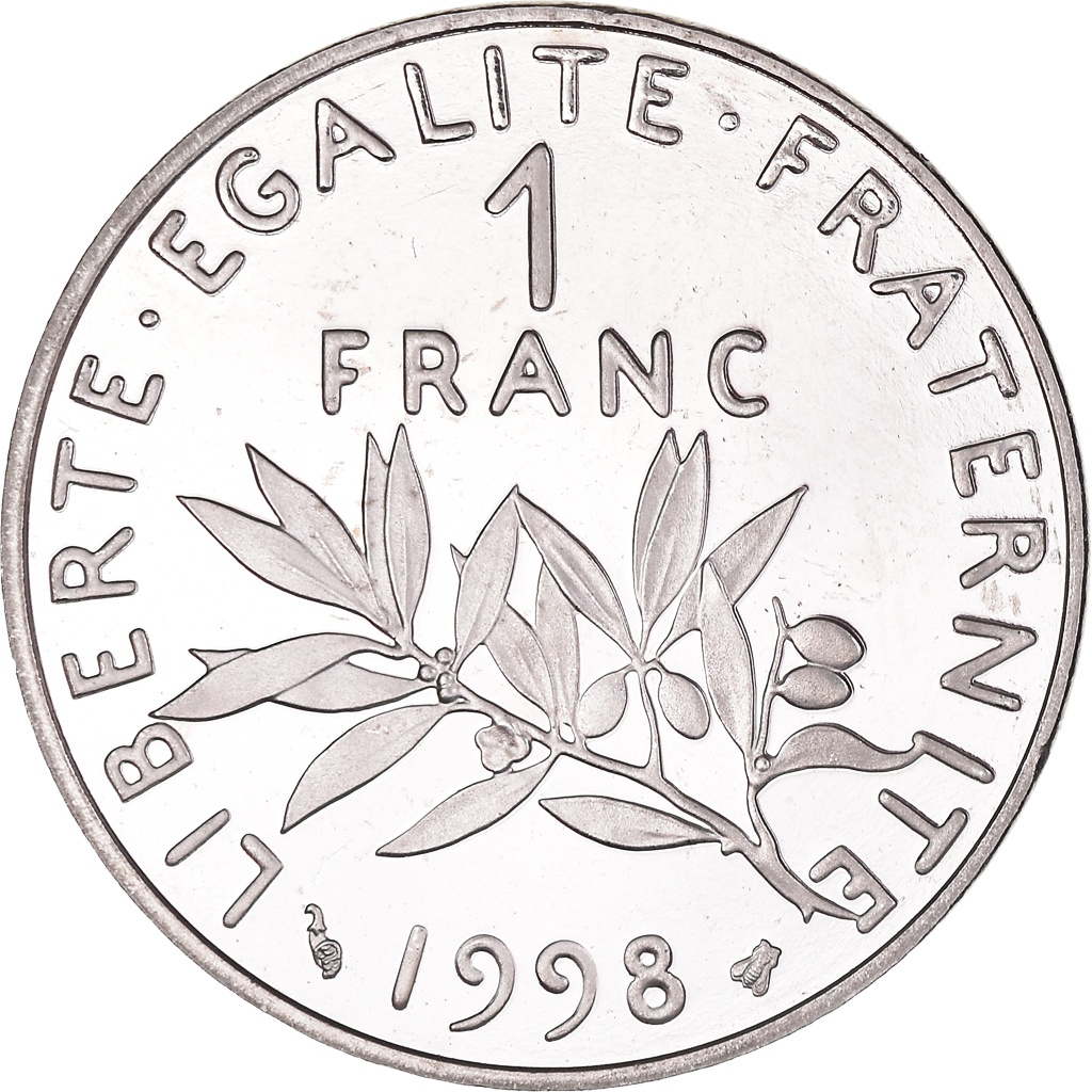 Coin, France, Semeuse, Franc, 1998, Paris, Proof, , Nickel, KM:925.2
