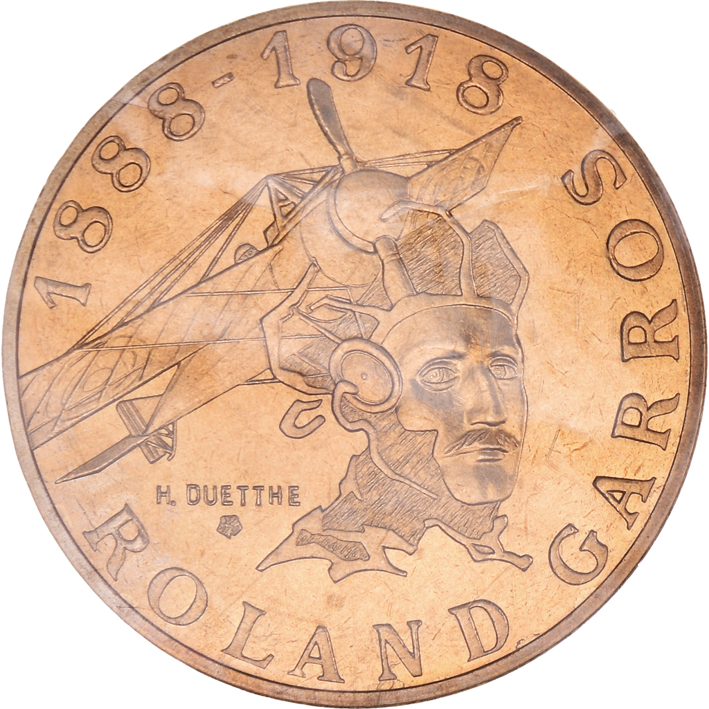 Coin, France, Roland Garros, 10 Francs, 1988, Paris, ESSAI, 