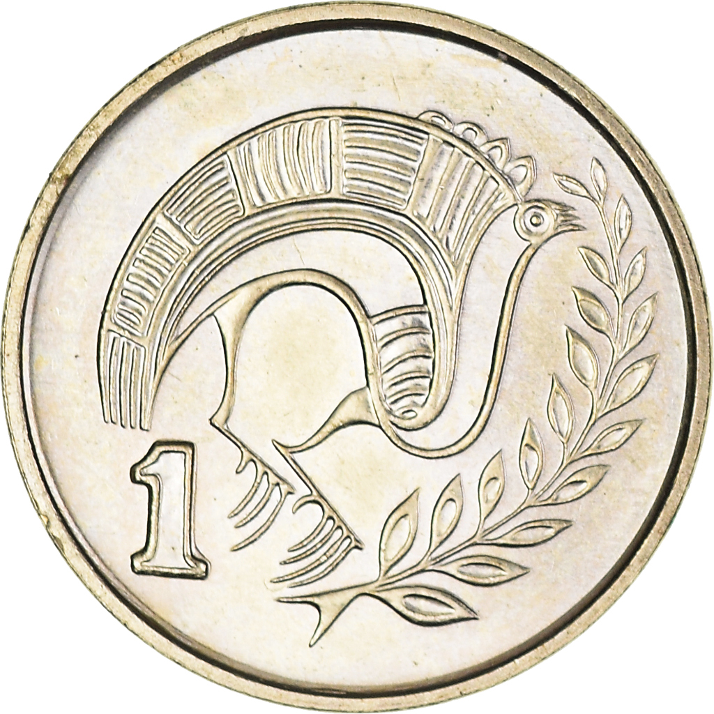 Moneda, Chipre, Cent, 2003, EBC+, Níquel - latón, KM:53.3