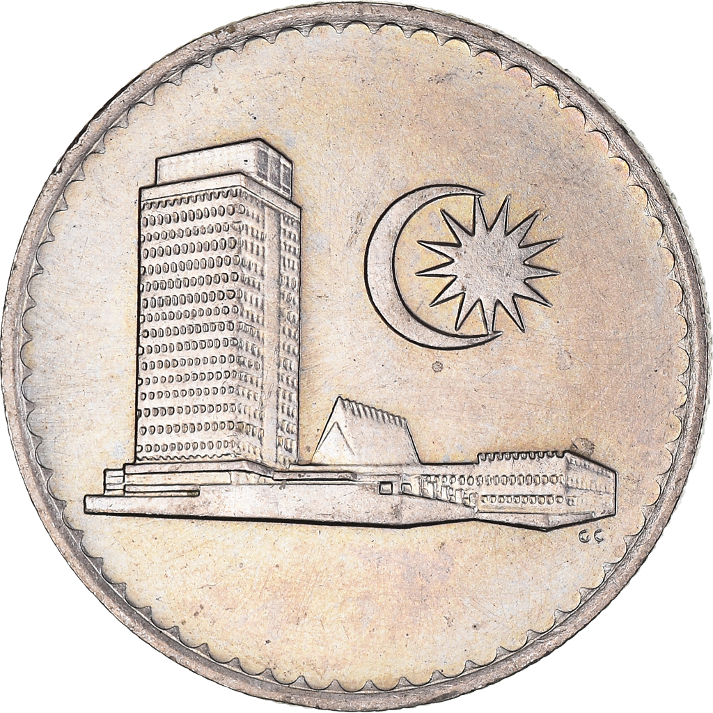 Moneda, Malasia, 20 Sen, 1981, Franklin Mint, EBC, Cobre - níquel, KM:4
