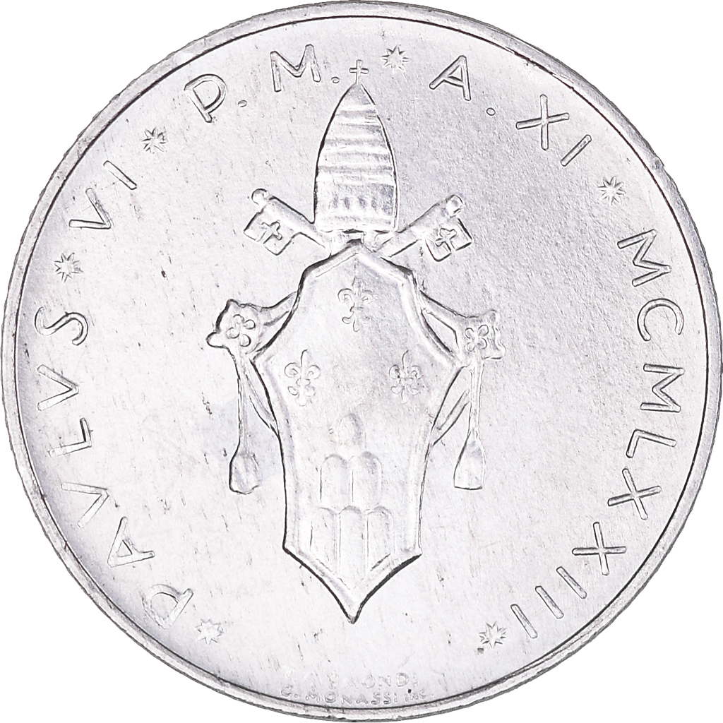 Coin, VATICAN CITY, Paul VI, 2 Lire, 1977, Roma, , Aluminum, KM:117
