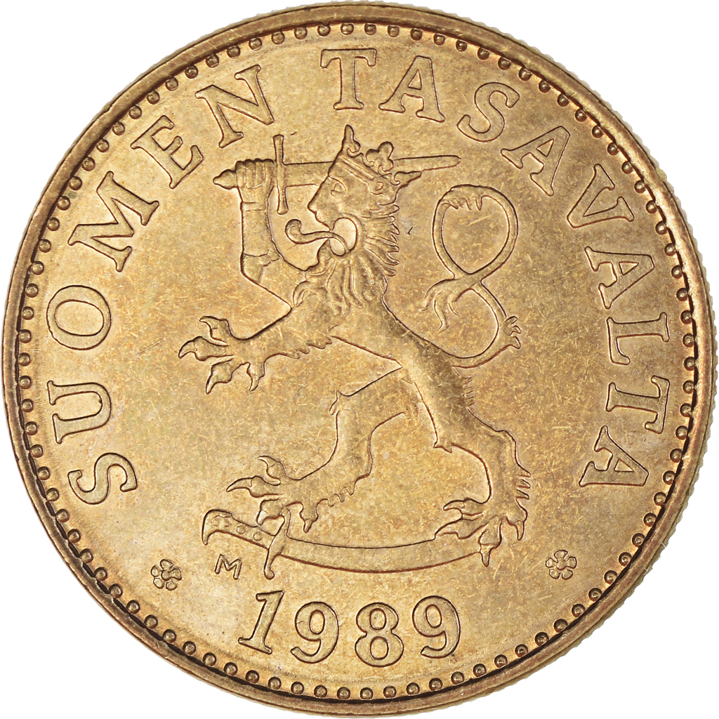 [#389669] Coin, Finland, 50 Penniä, 1989, MS(60-62), Aluminum-Bronze, KM:48