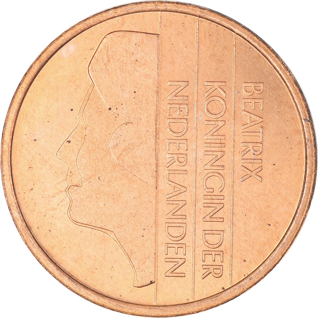 Moneda, Países Bajos, Beatrix, 5 Cents, 1993, EBC+, Bronce, KM:202