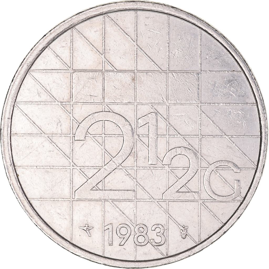 Coin, Netherlands, Beatrix, 2-1/2 Gulden, 1983, , Nickel, KM:206