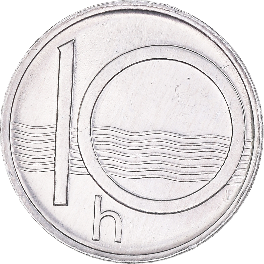 Coin, Czech Republic, 10 Haleru, 1995, , Aluminum, KM:6