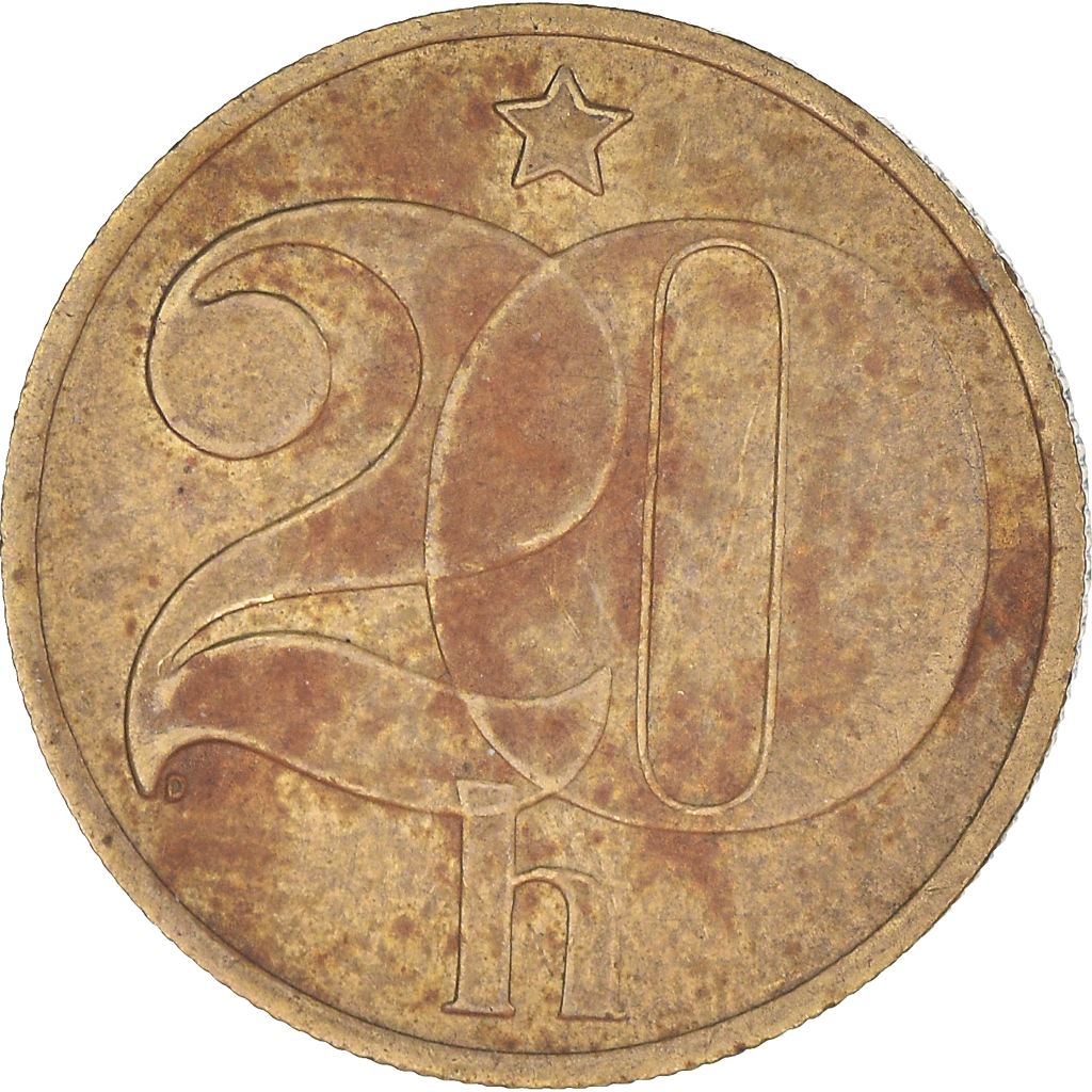 Coin, Czechoslovakia, 20 Haleru, 1983, , Nickel-brass, KM:74