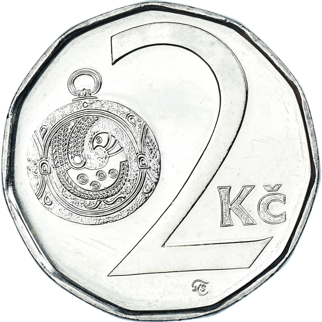 Coin, Czech Republic, 2 Koruny, 2004, , Nickel plated steel, KM:9