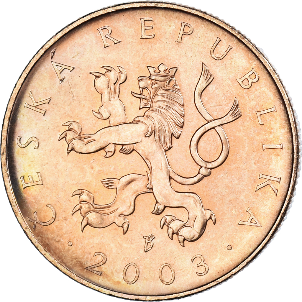 Coin, Czech Republic, 10 Korun, 2003, , Copper Plated Steel, KM:4