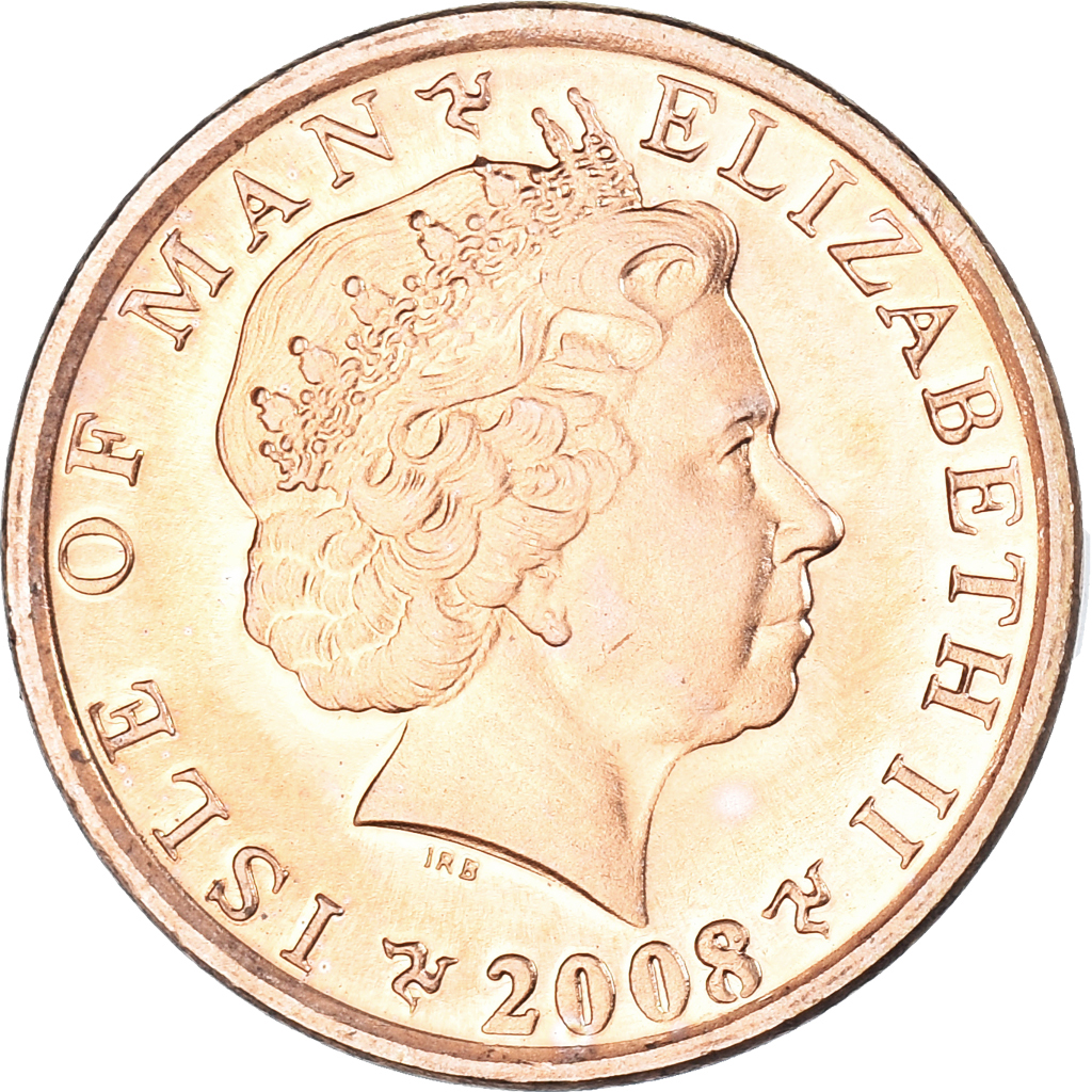 Coin, Isle of Man, Elizabeth II, Penny, 2008, Pobjoy Mint, , Copper Plated