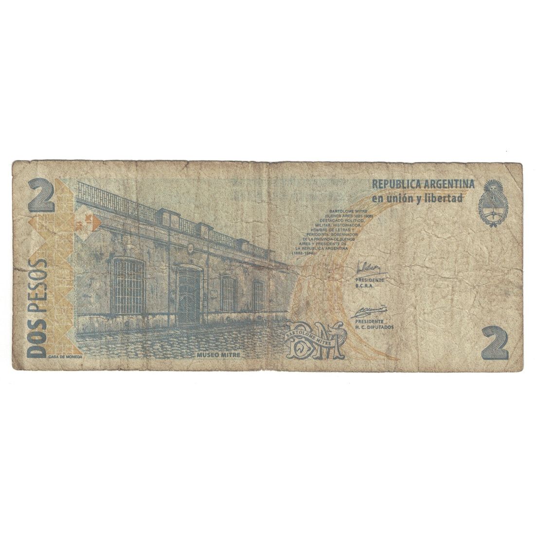 Billete, 2 Pesos, Undated (2002), Argentina, KM:352, RC+