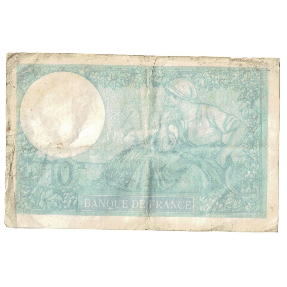 France, 10 Francs, Minerve, 1941, O.83574, VF(20-25), Fayette:7.27, KM:84