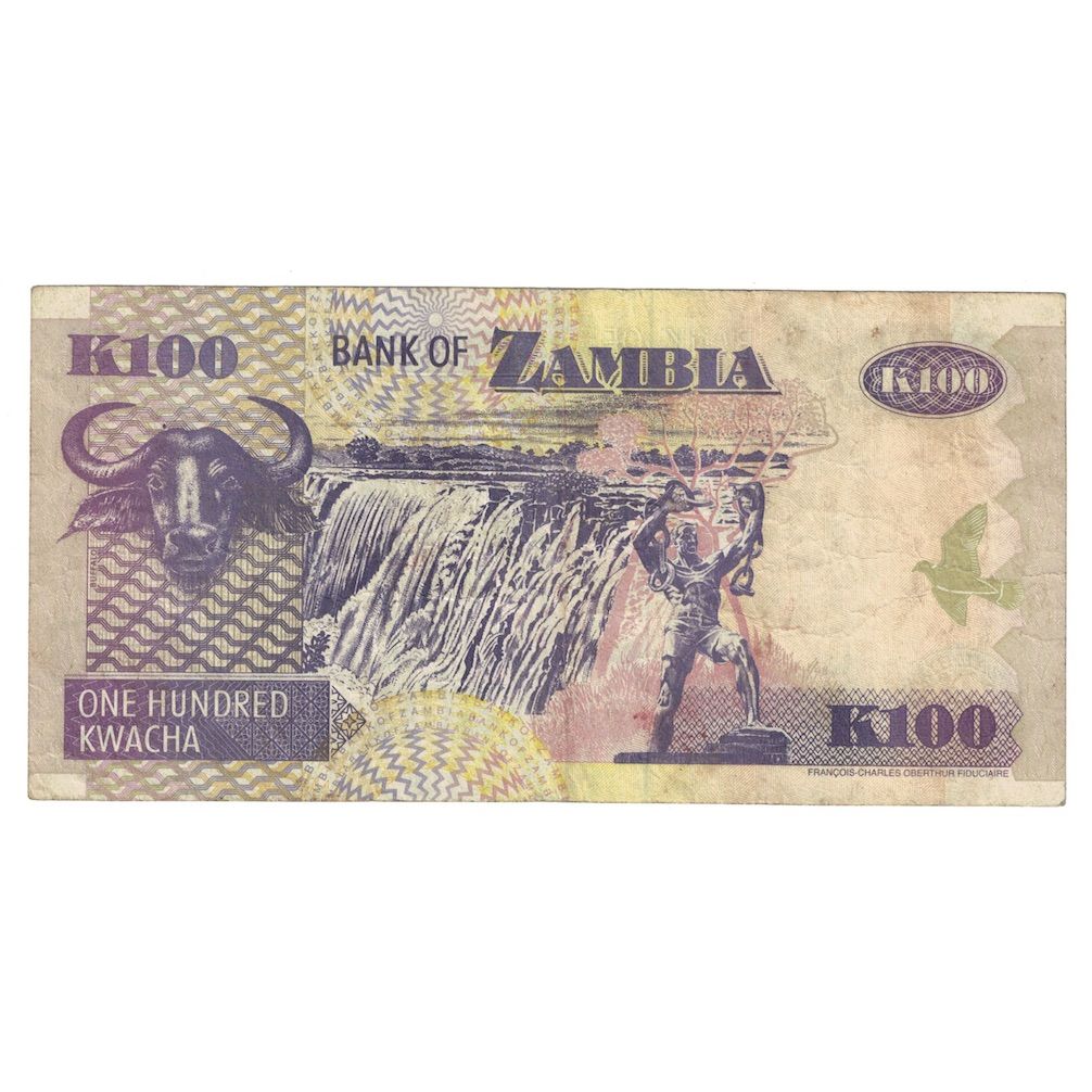 Billete, 100 Kwacha, 2006, Zambia, KM:38f, MBC