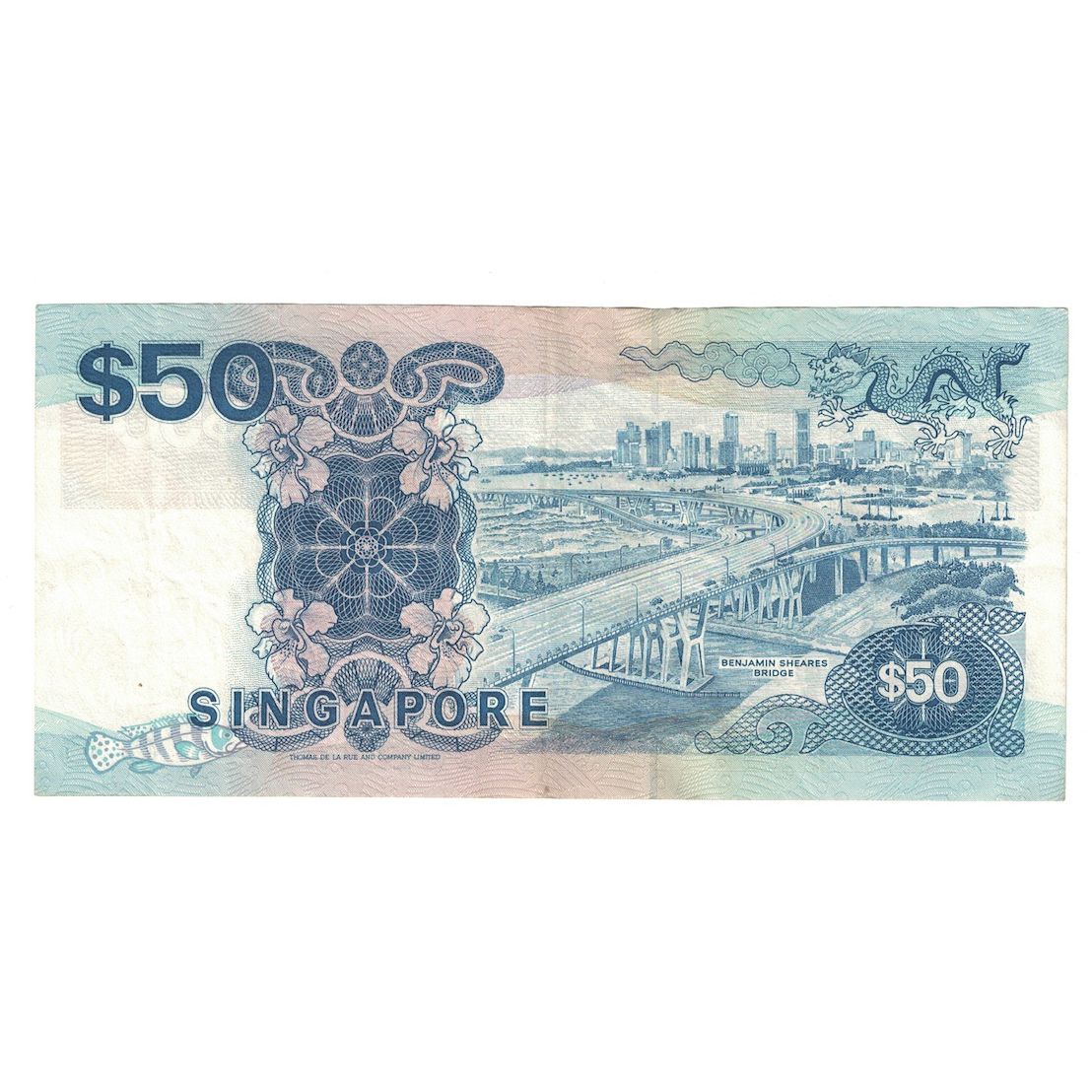 Banknote, Singapore, 50 Dollars, Undated (1994), KM:32, AU(55-58)