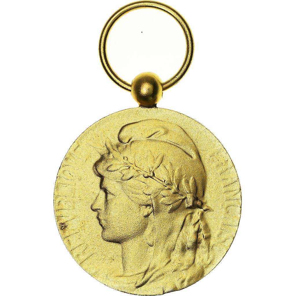 France, Médaille d'honneur du travail, Medal, 1987, Excellent Quality, Mattei