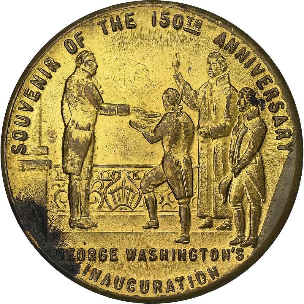 United States of America, Medal, New-York World's Fair, Washington Inauguration