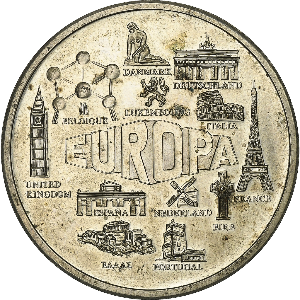 France, Medal, Ecu Europa, 2000, Copper-nickel, 