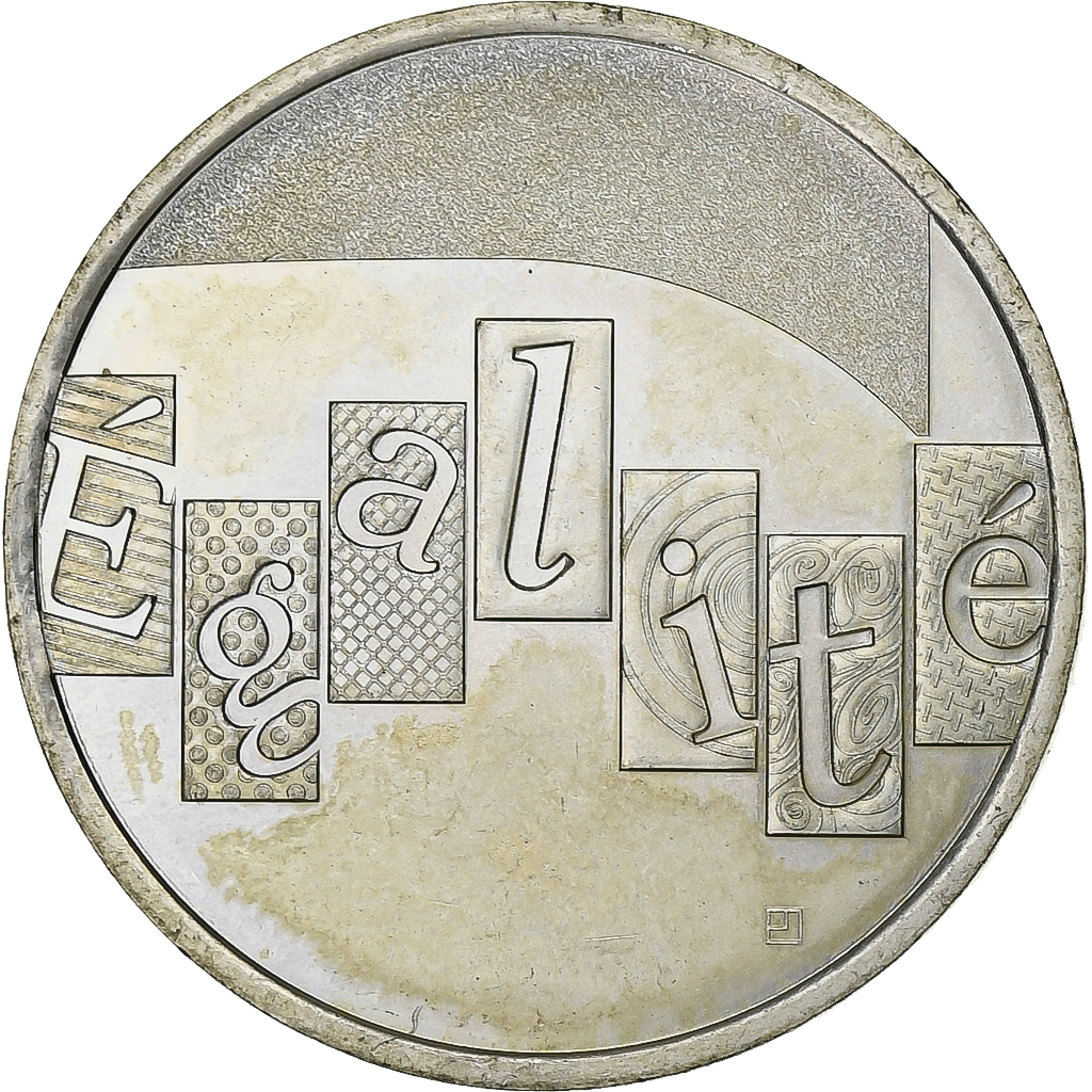 France, Egalité, 5 Euro, 2013, MS, Silver, Gadoury:EU646