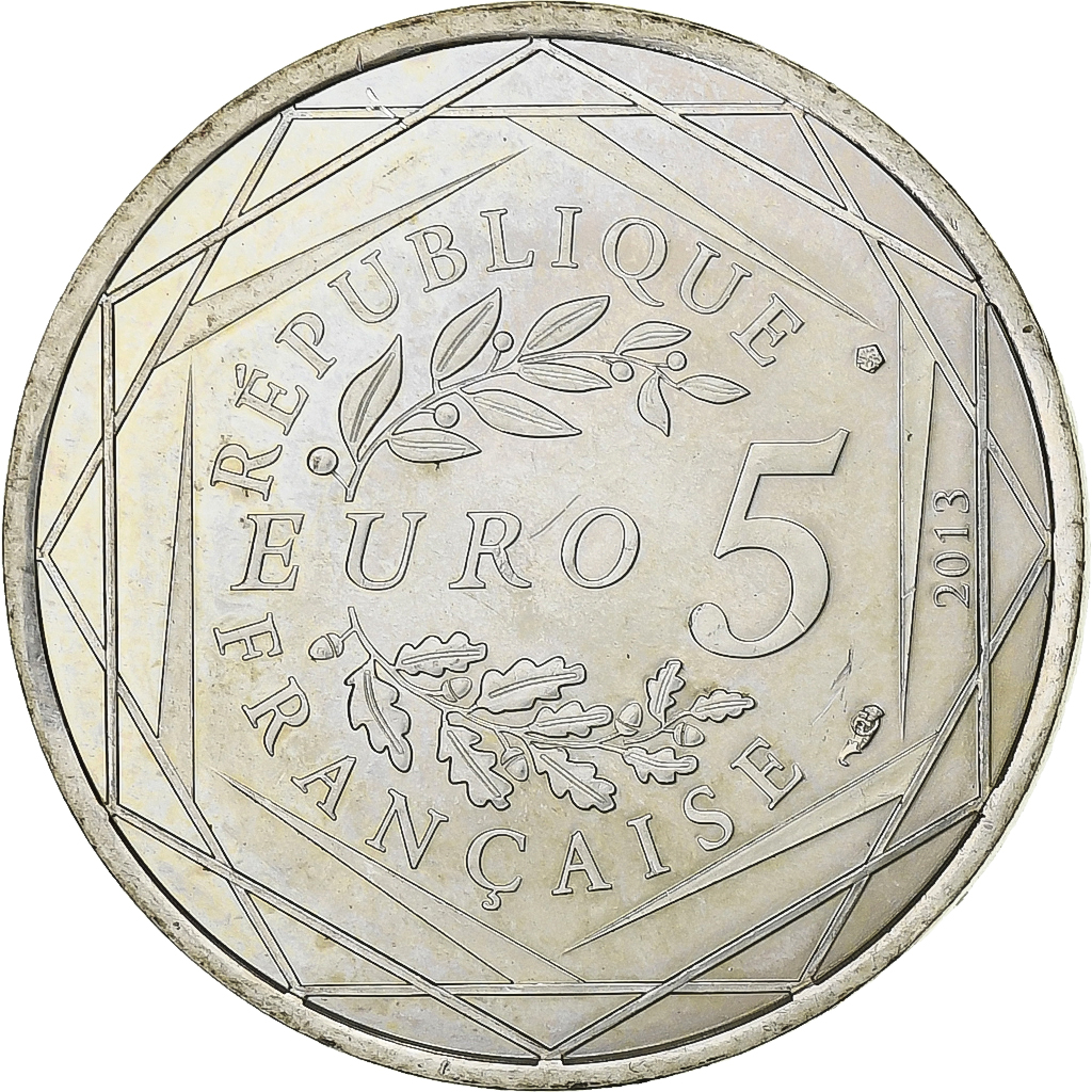 France, Egalité, 5 Euro, 2013, MS, Silver, Gadoury:EU646