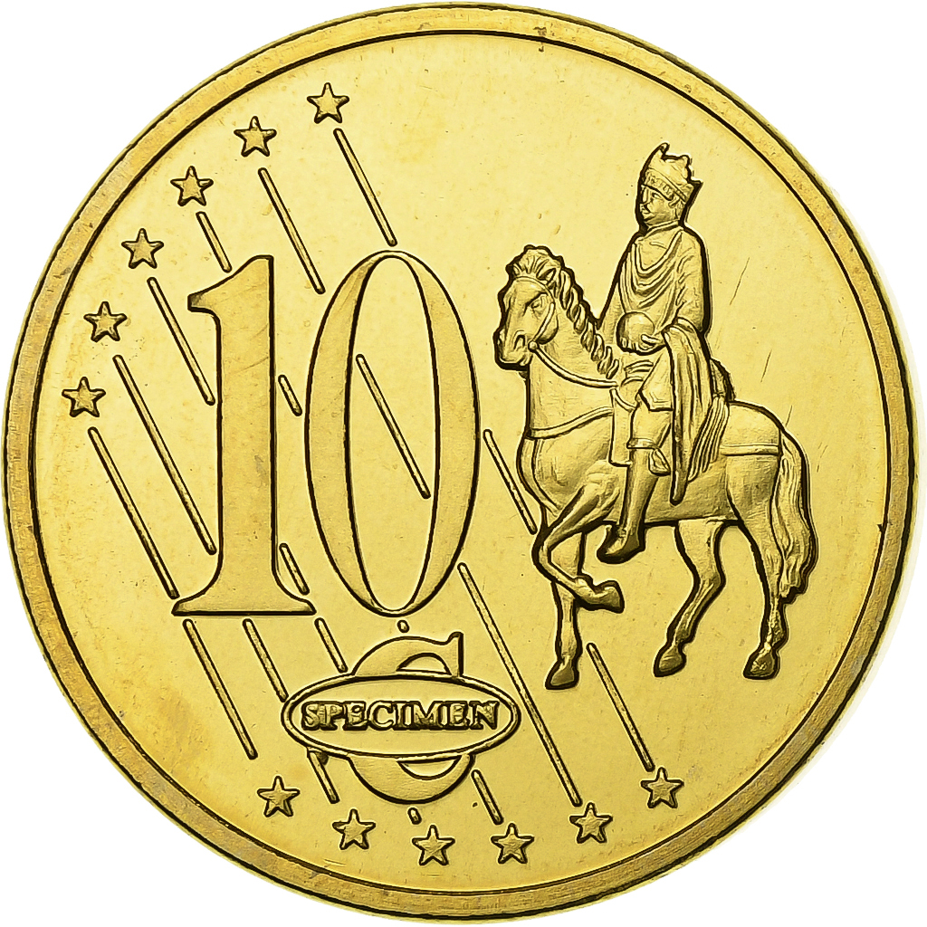 Great Britain, Medal, 10 C, Essai-Trial, 2002, Copper-Nickel Gilt, 