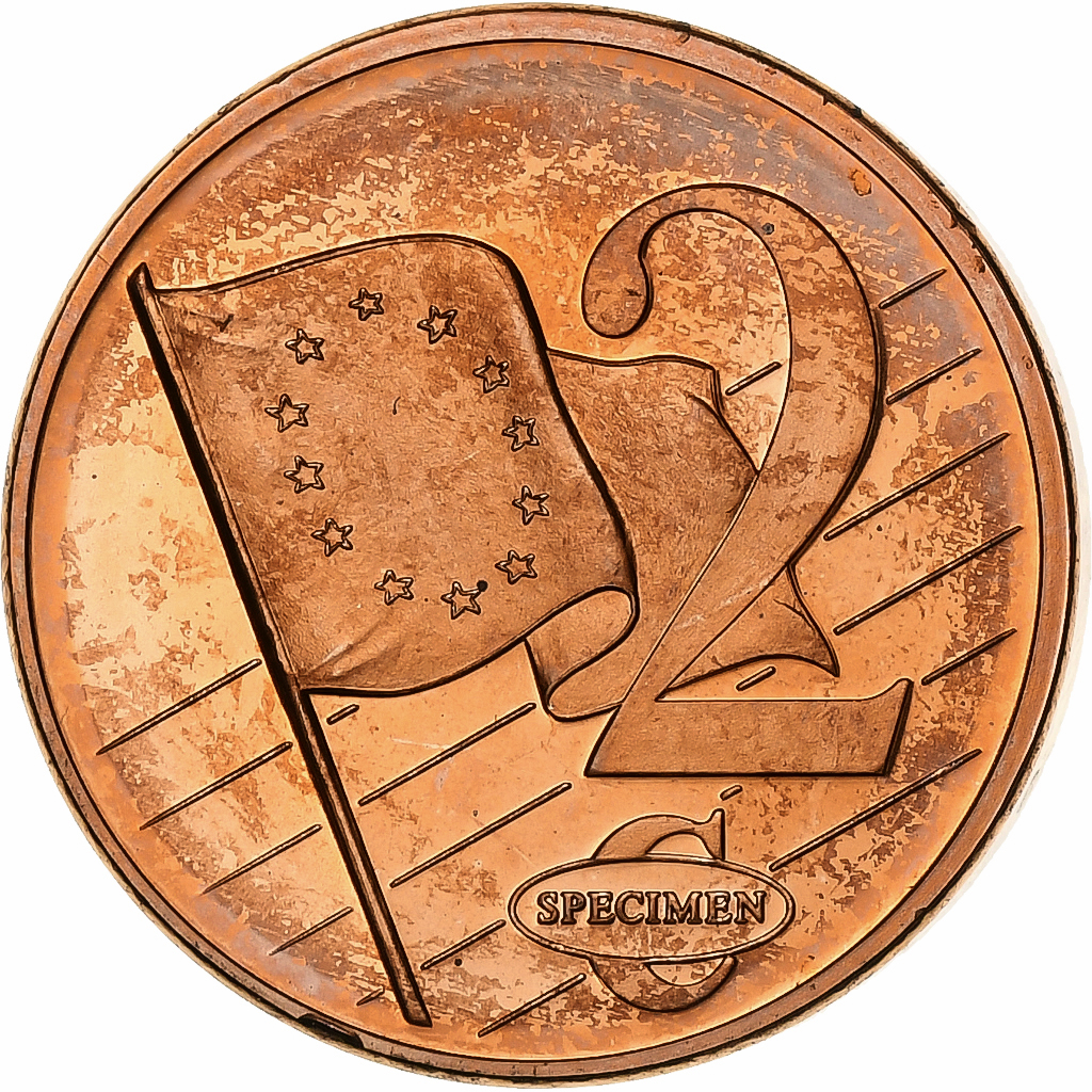 Malta, Medal, 2 C, Essai Trial, 2003, Exonumia, MS(60-62), Copper Plated Steel