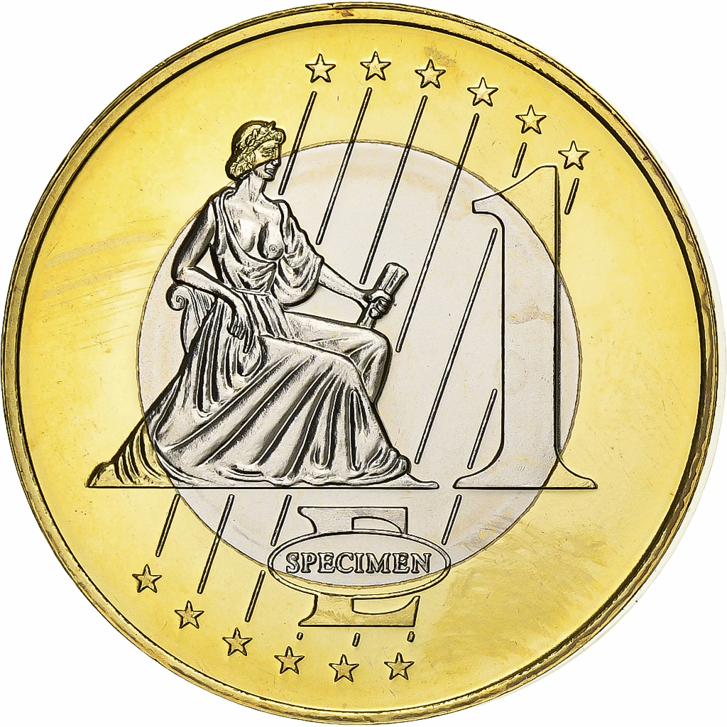 Isle of Man, Medal, 1 E, Essai-Trial, 2003, Bi-Metallic, 