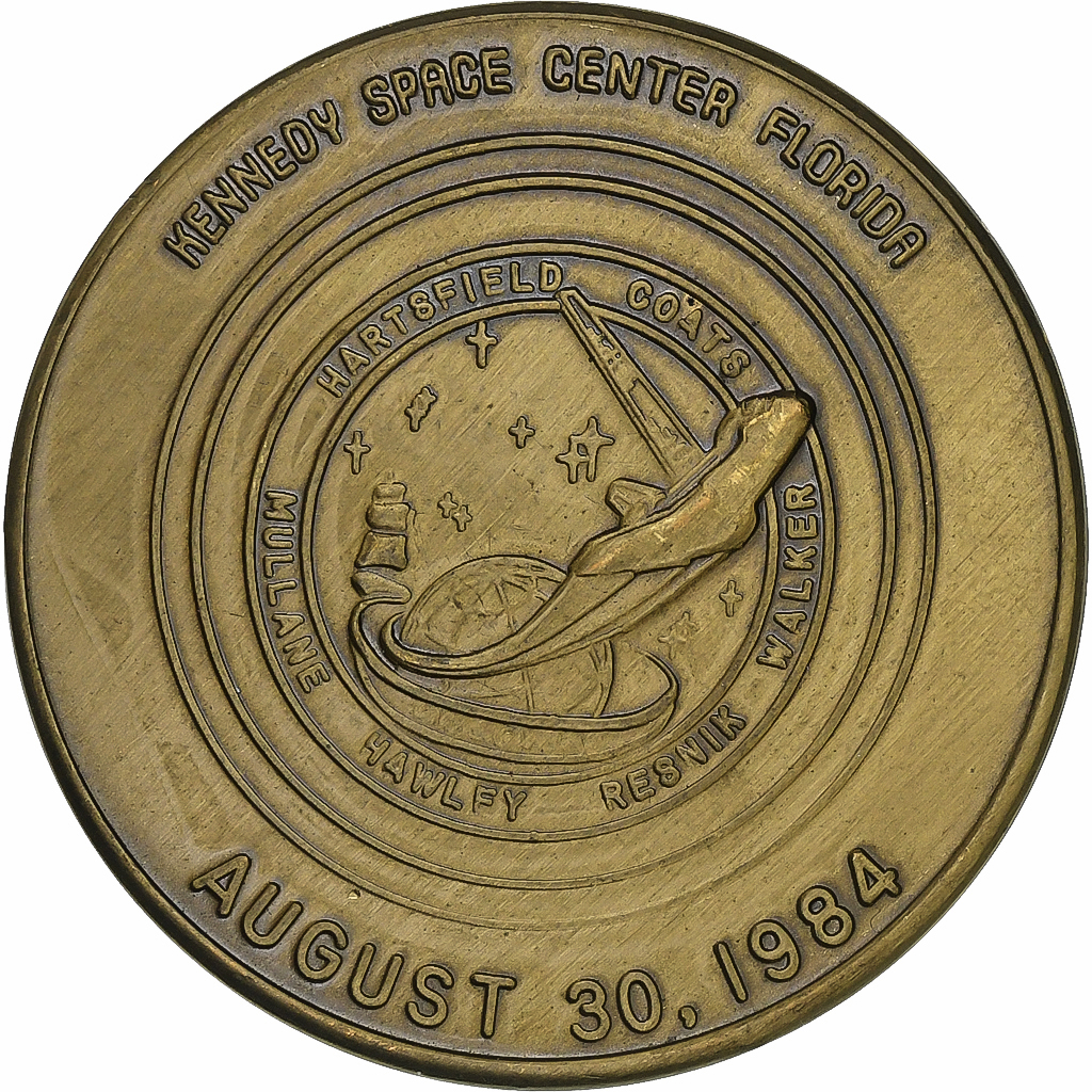 United States of America, Token, Kennedy Space Center Florida, 1984, Copper