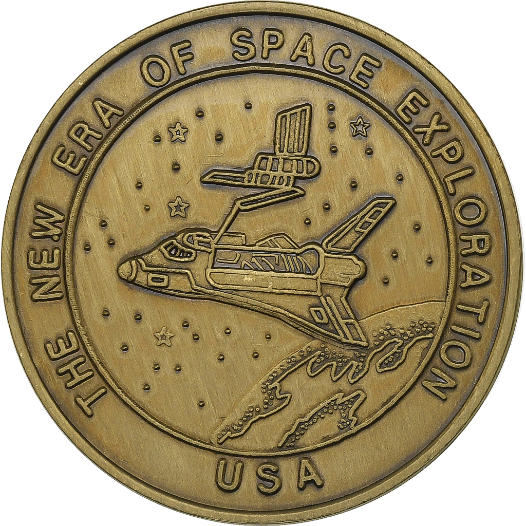 United States of America, Token, Kennedy Space Center Florida, 1985, Copper