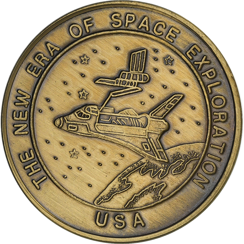 United States of America, Token, Kennedy Space Center Florida, 1985, Copper