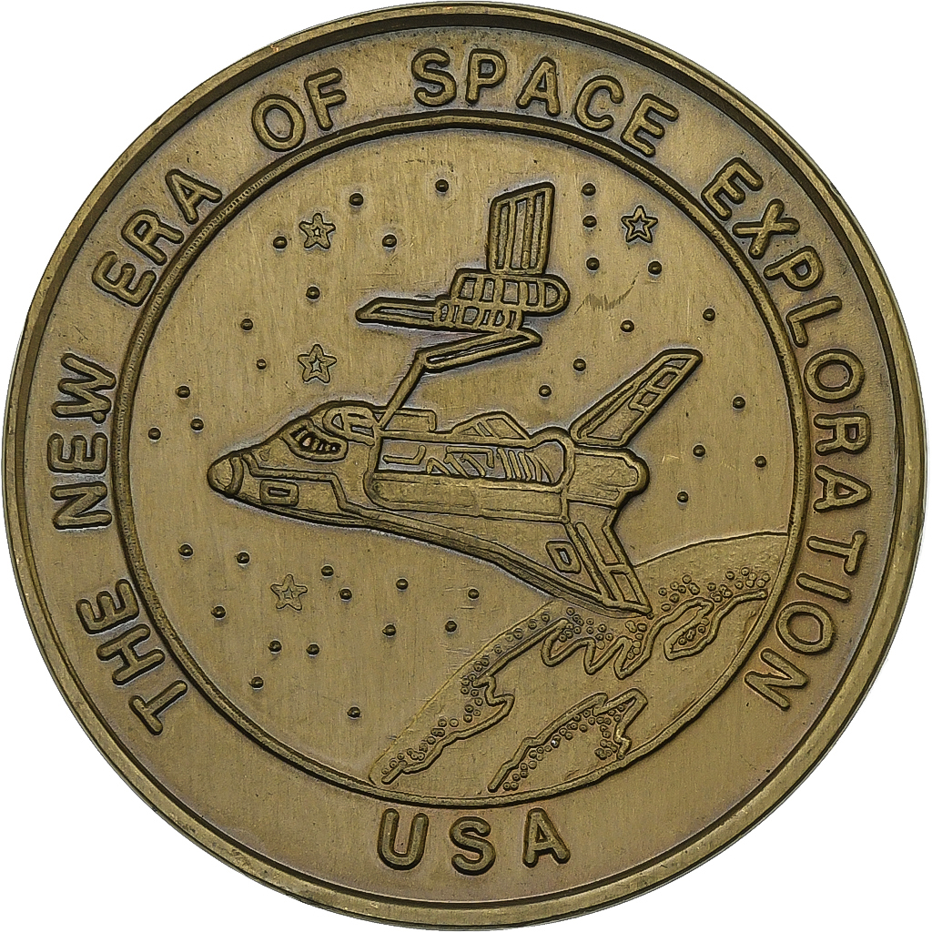 United States of America, Token, Kennedy Space Center Florida, 1985, Copper
