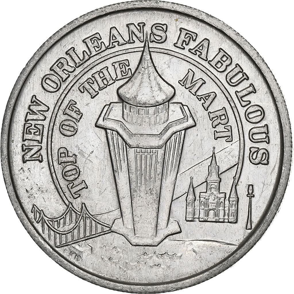 United States of America, Token, New Orleans Fabulous, Top of the Mart, 1983