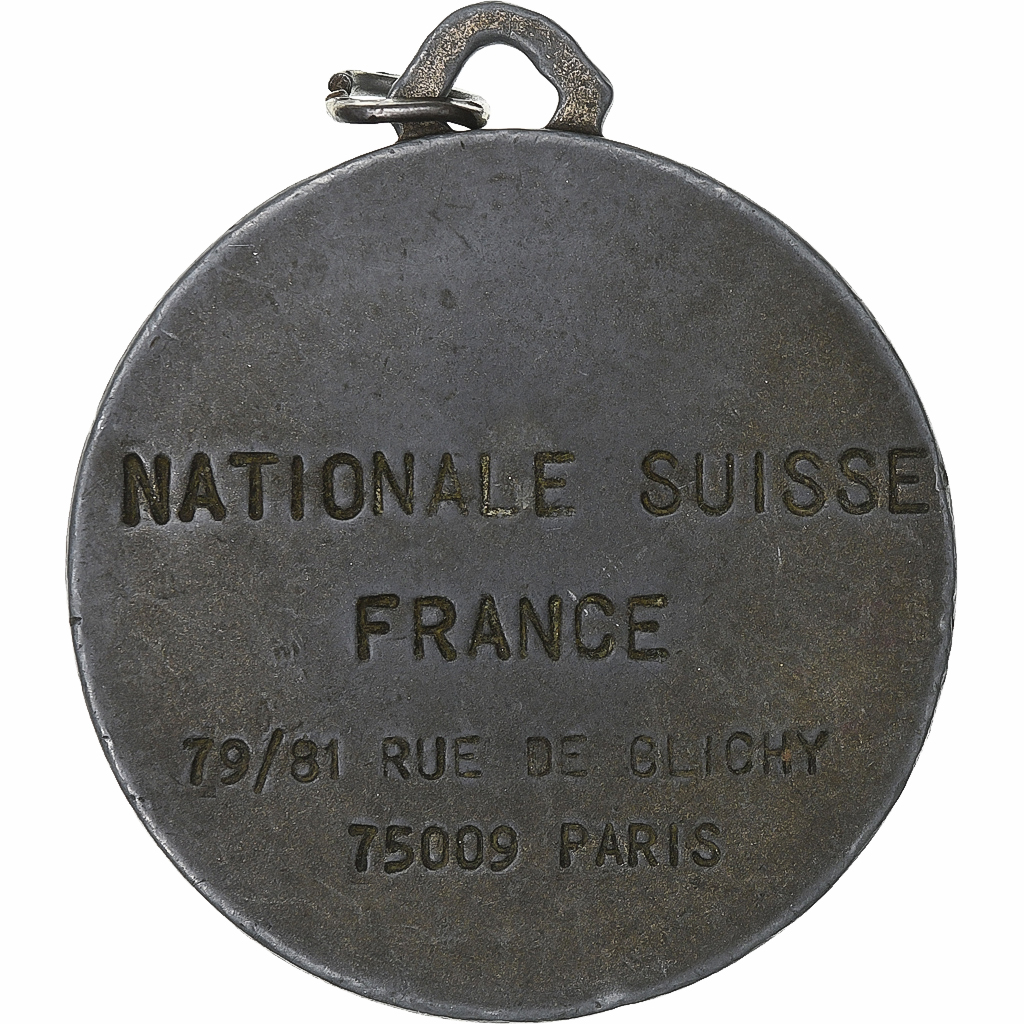 France, Medal, Nationale Suisse, Tin-Zinc, 