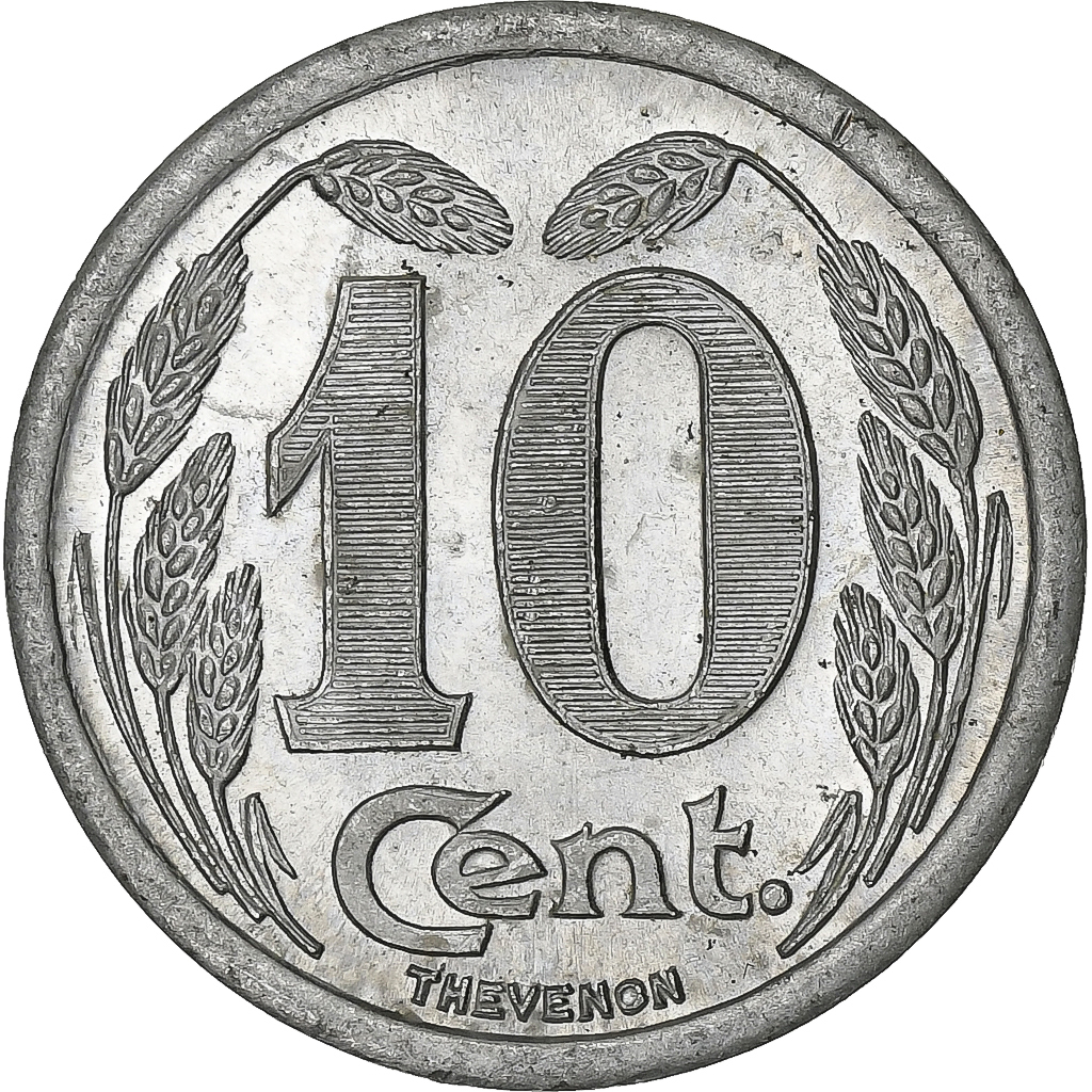 France, Chambre de commerce d'Evreux, 10 Centimes, 1921, , Aluminium