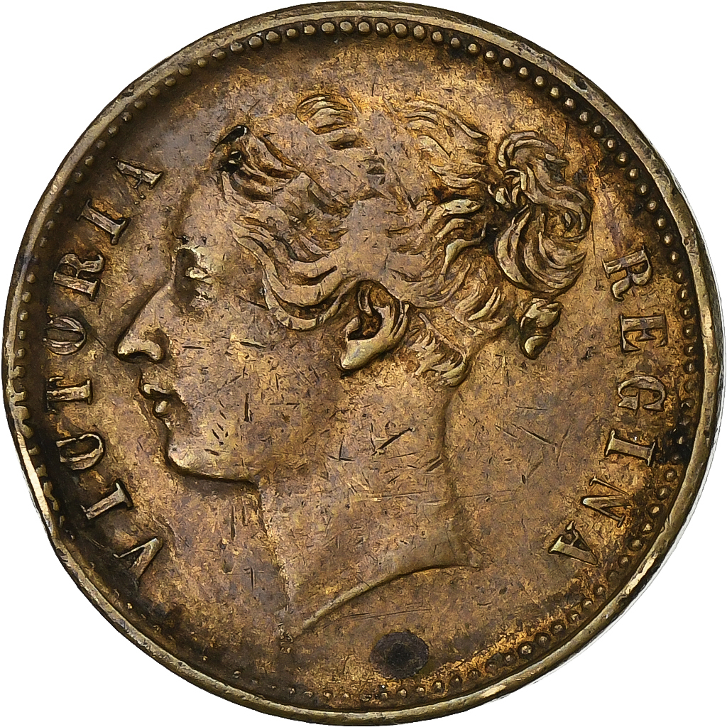 Verenigd Koninkrijk, Medaille, Casinos-Jeux, Reine Victoria, Tin, FR+
