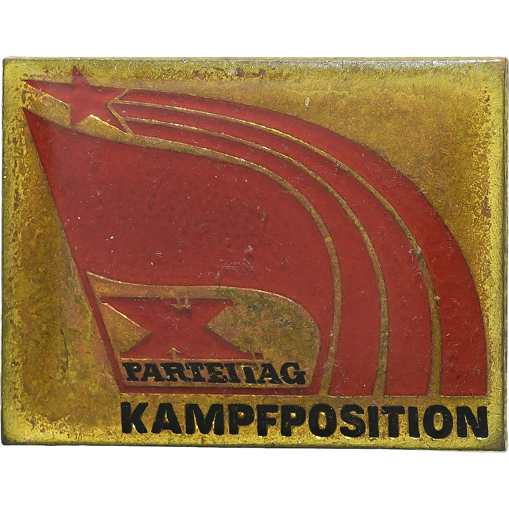 Germany, Broche, X Partei Tag, Kampf Position, Brass, 