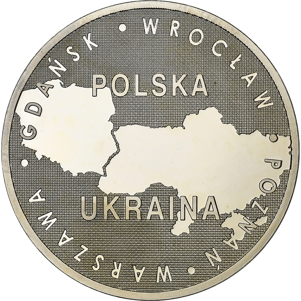 Poland, Medal, Euro de Football, Pologne-Ukraine, 2012, Cupronickel, 