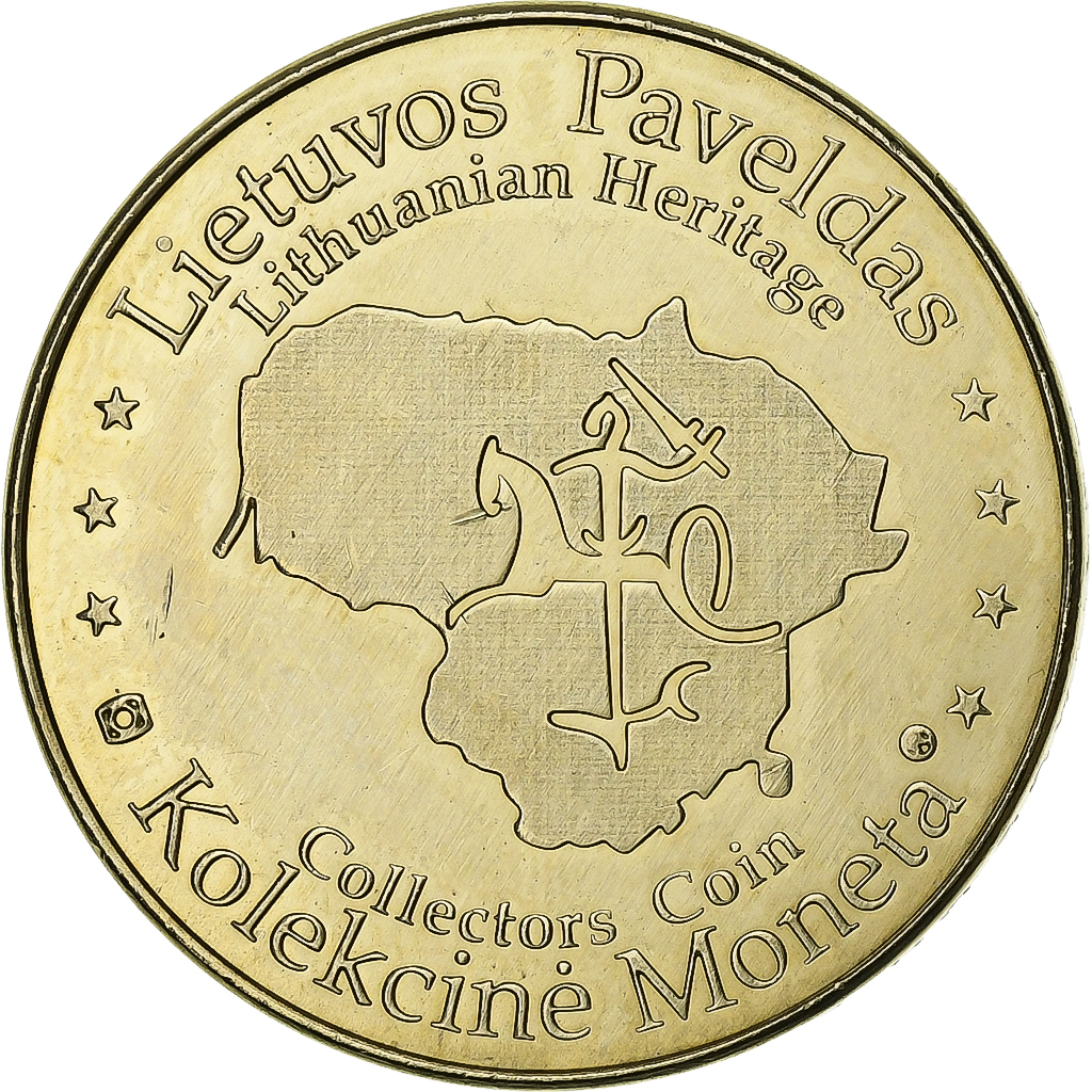 Lithuania, Token, Kolekcine Moneta, Cupronickel, Mindaugas, 