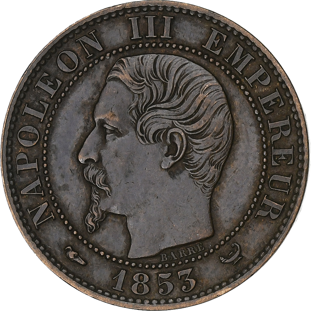 France, Token, Visite de Napoléon III à Lille, 1853, Bronze, 