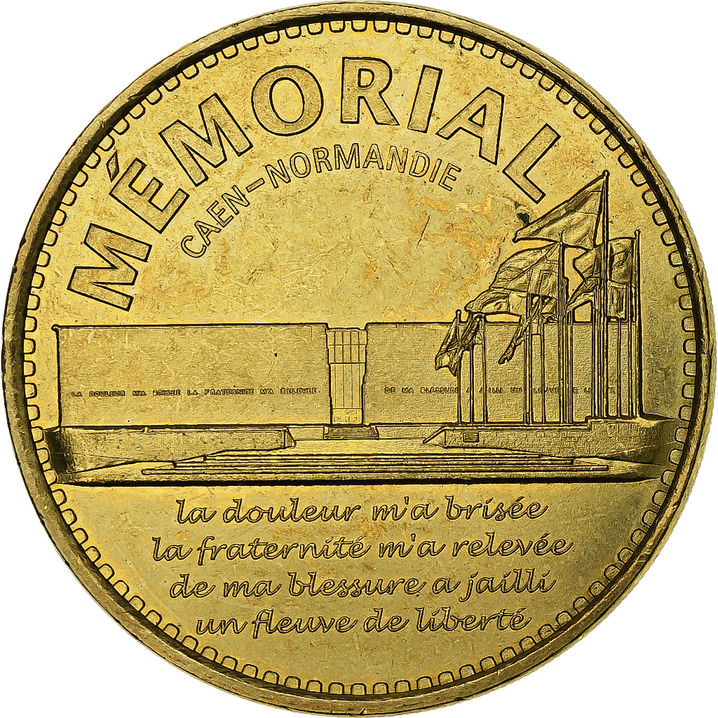 France, Token, Caen - Mémorial n°5, 2014, Copper-nickel Aluminium, MDP