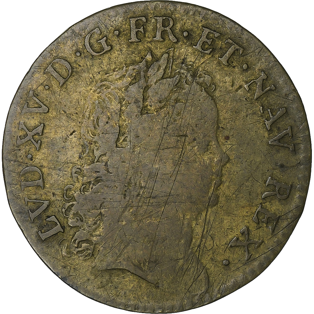 France, Token, Sacre de Louis XV à Reims, 1723, Brass, , Feuardent:7894