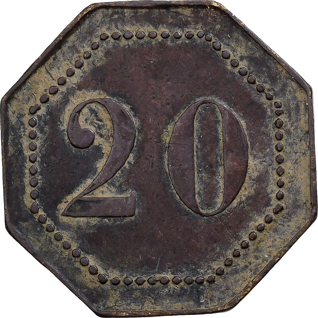 France, ,, 20 Centimes, A Consommer, , Copper