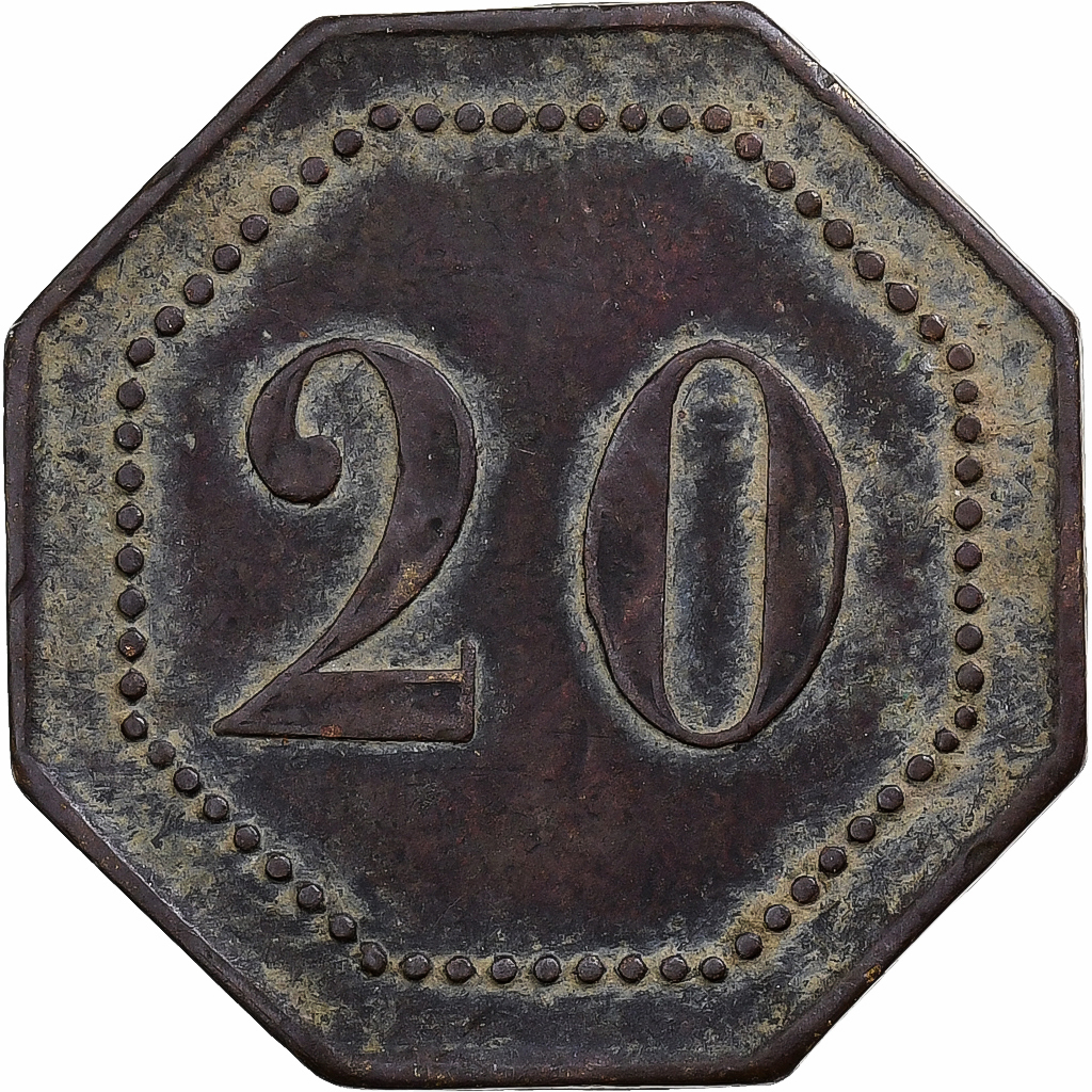 France, ,, 20 Centimes, A Consommer, , Copper