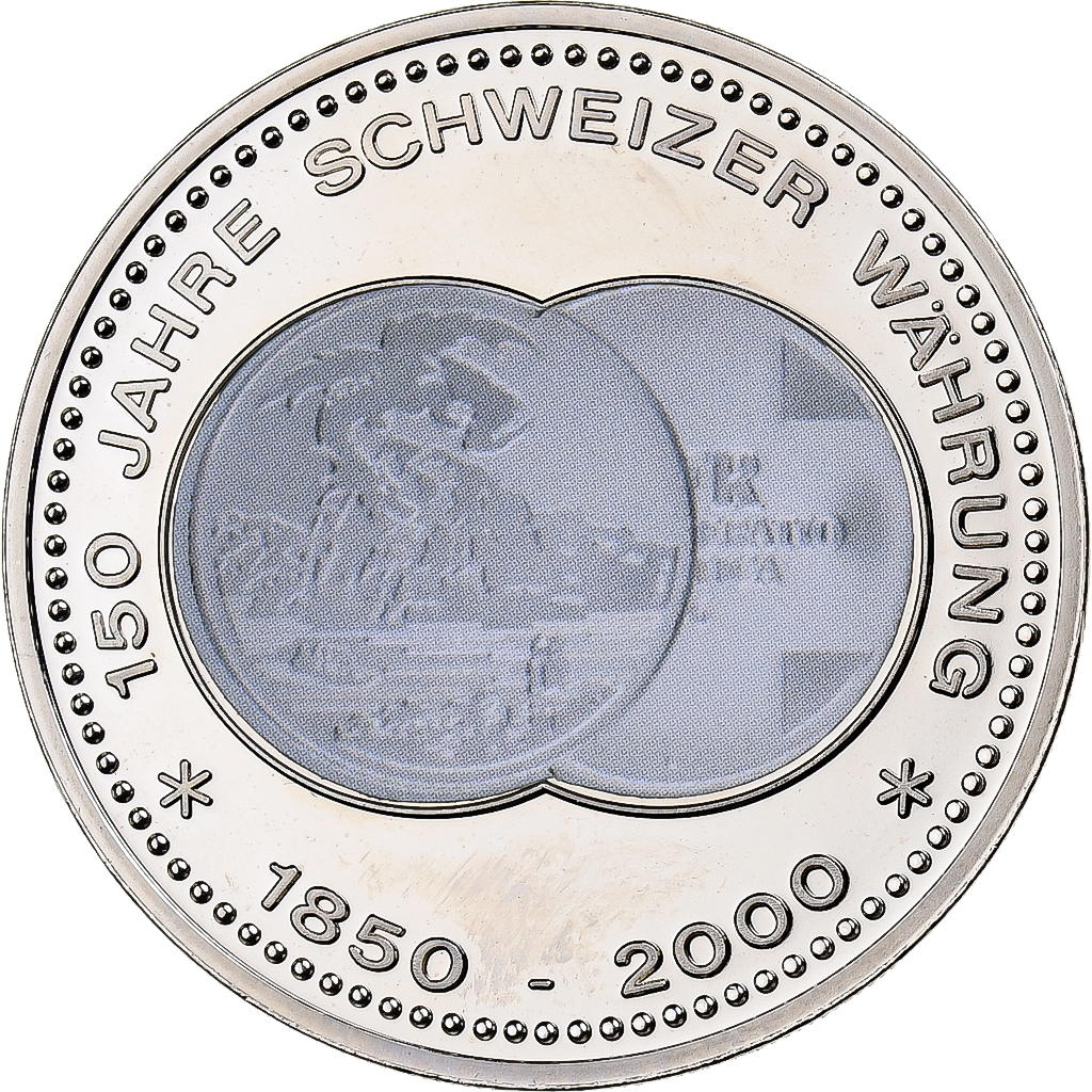 Switzerland, Medal, 150 Ans de la Monnaie Suisse, 2000, Copper-nickel, 