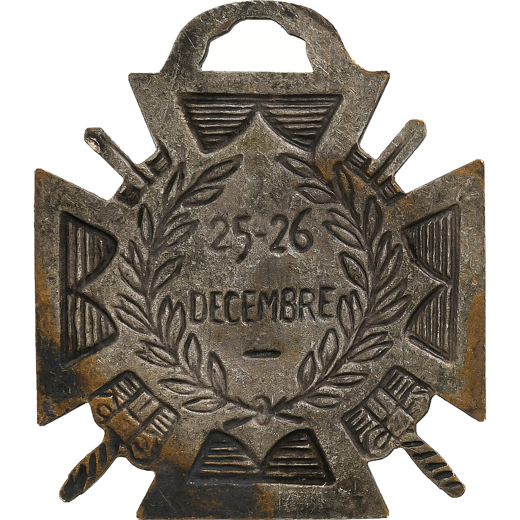 France, Journée du poilu, WAR, Medal, 1915, Very Good Quality, Silvered bronze