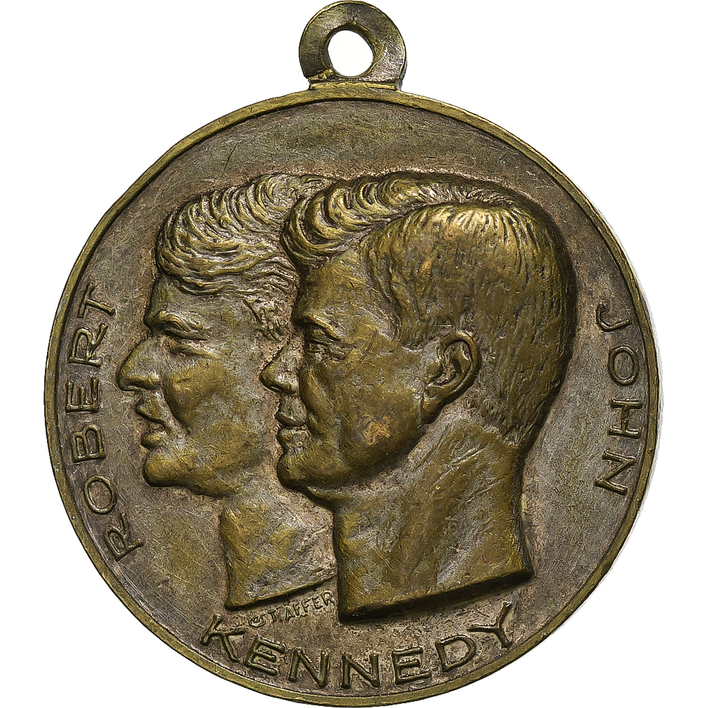 United States of America, Medal, Robert et John Kennedy, Jean XXIII, Silvered