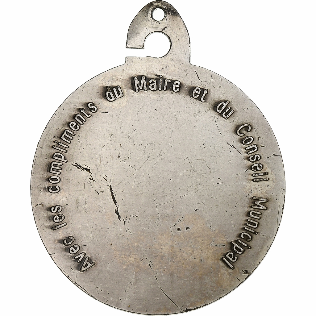 France, Medal, Mairie de Rennes, Silvered bronze, Madiot, 