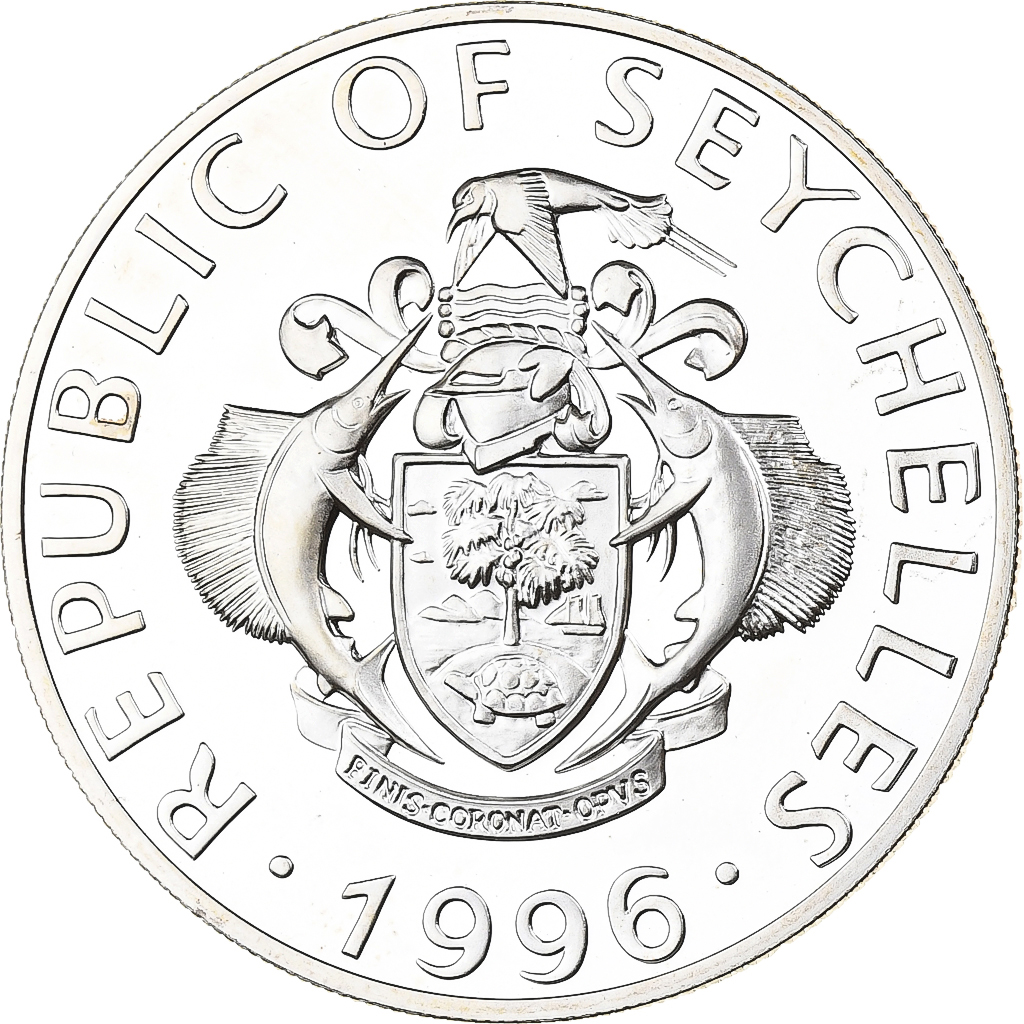 Seychelles, 25 Rupees, Victoria Cross, 1996, BE, Silver, 