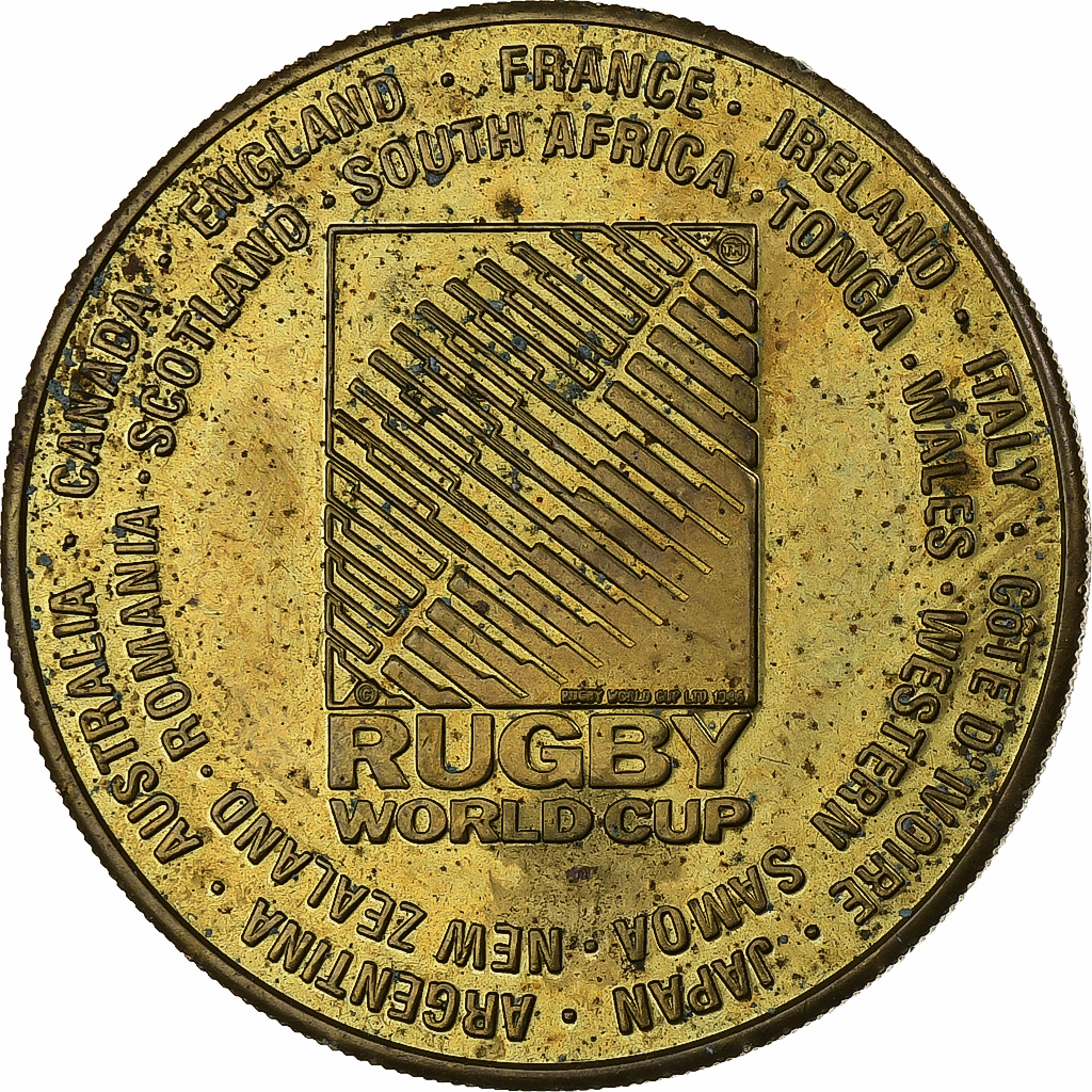 South Africa, Token, Rugby World Cup, 1995, Copper-nickel Aluminium, 