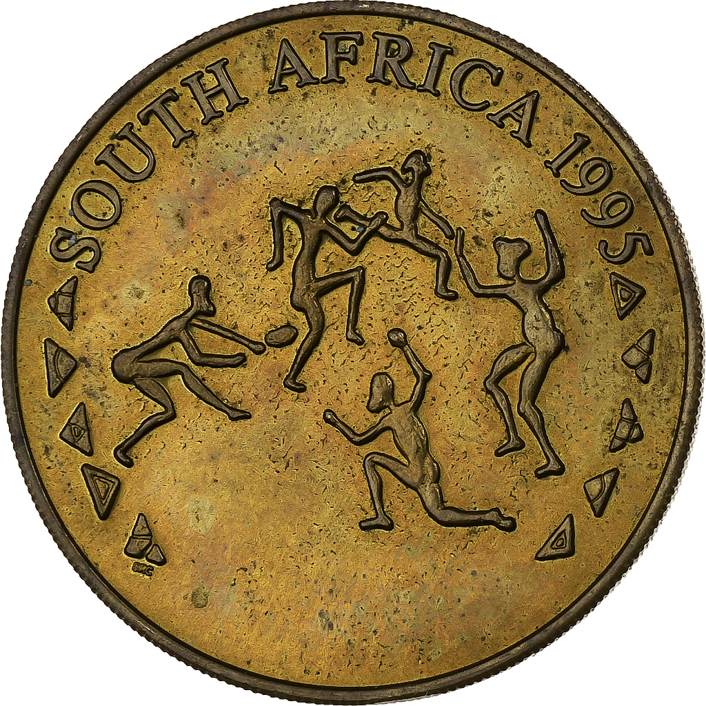 South Africa, Token, Rugby World Cup, 1995, Copper-nickel Aluminium, 
