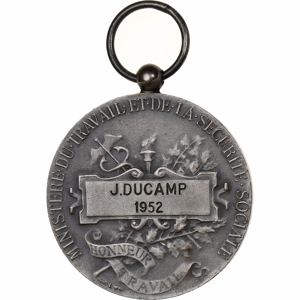 France, Ministère du Travail et de la Sécurité Sociale, Medal, 1952